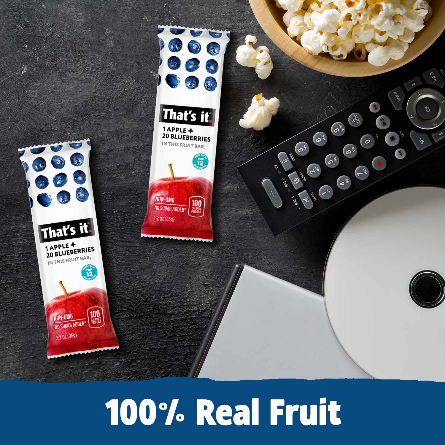 Best Sellers Fruit Bar Variety Pack - Blueberry, Cherry, Mango & Strawberry (48 Bars) - Image 4