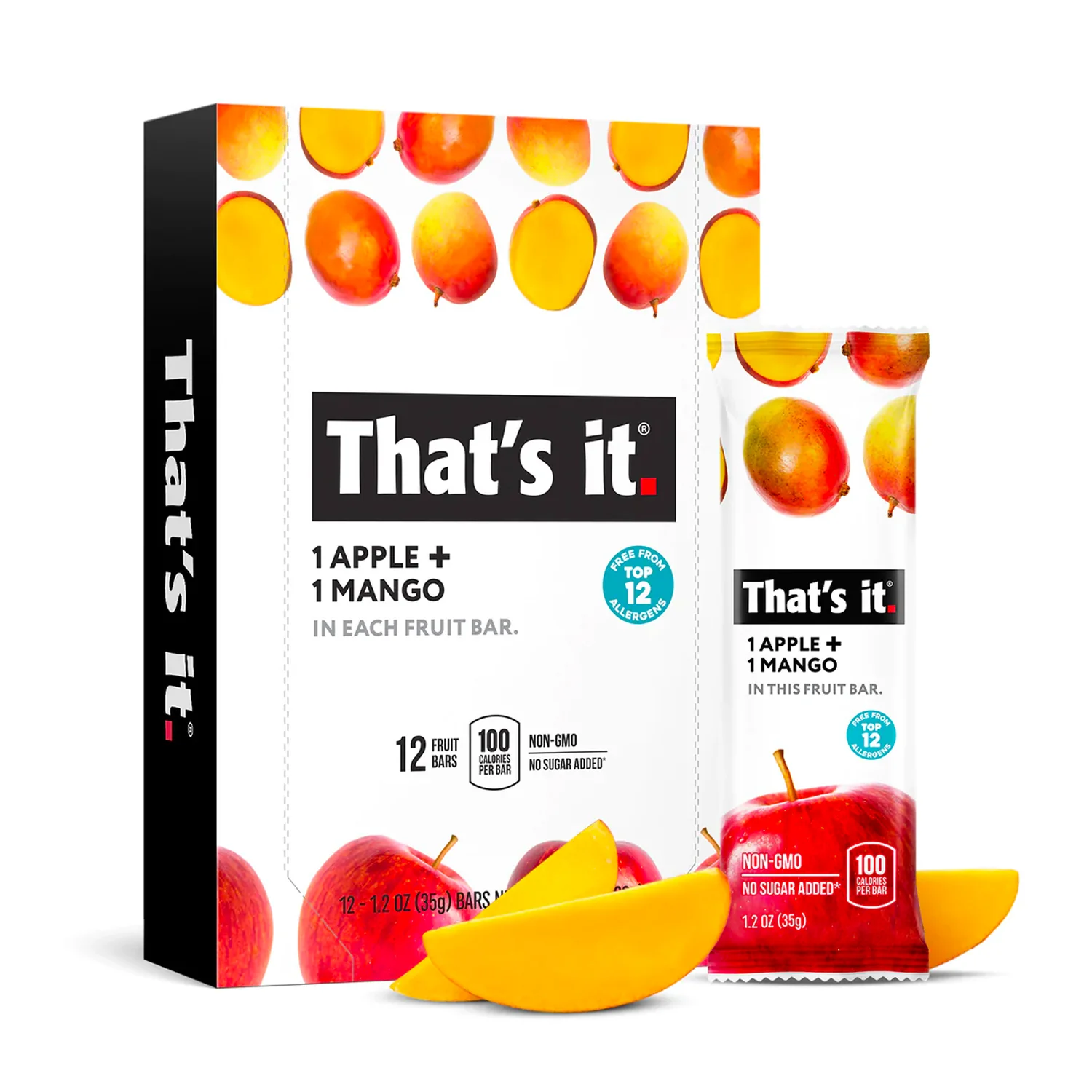 Best Sellers Fruit Bar Variety Pack - Blueberry, Cherry, Mango & Strawberry (48 Bars) - Image 9