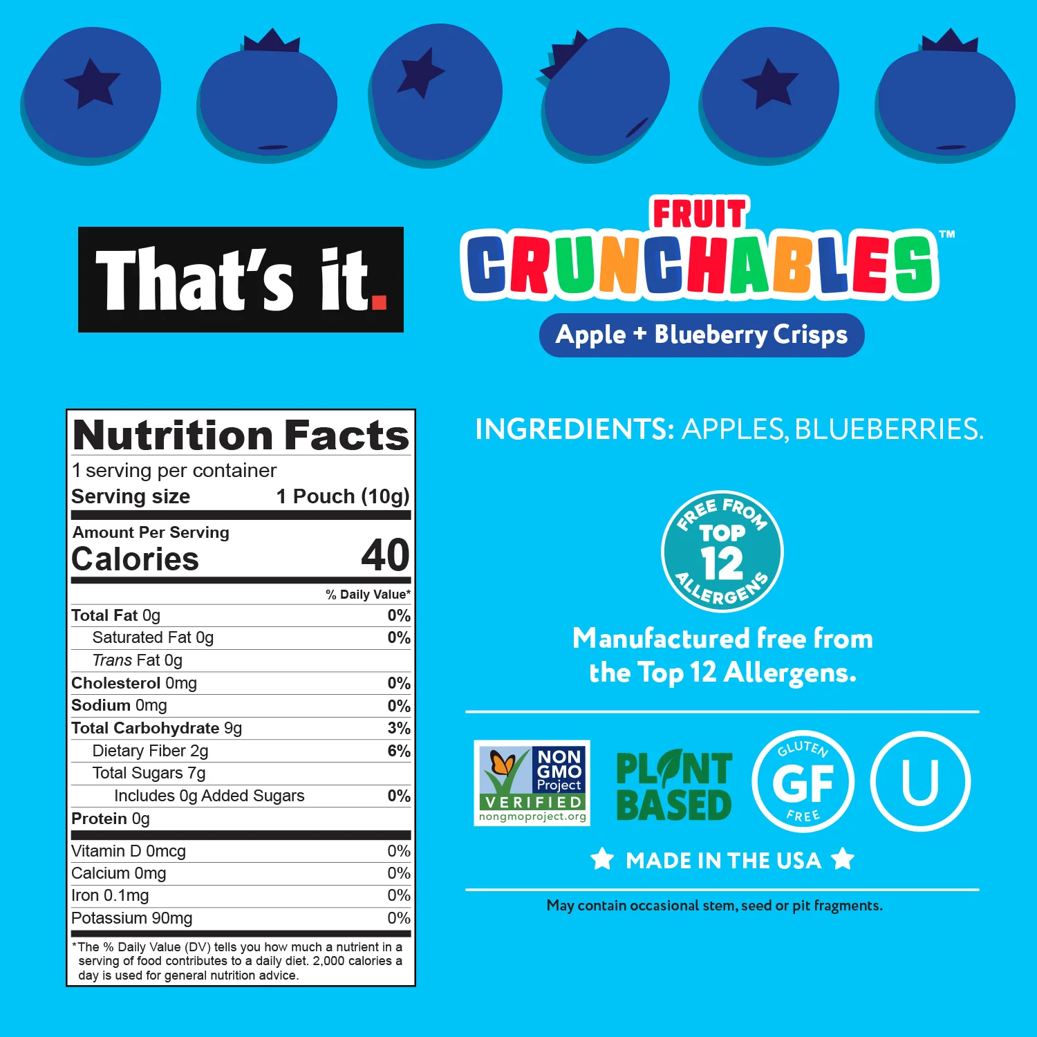 Blueberry Fruit Crunchables & Bar Bundle Box - Image 9
