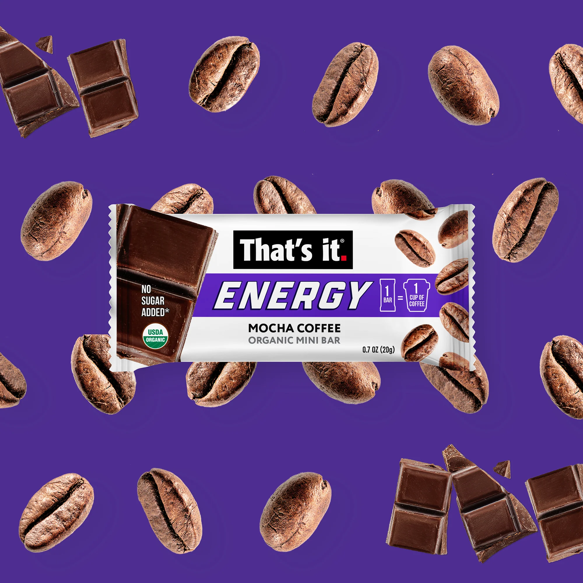 Mocha Coffee Organic Energy Mini Bars - Image 6