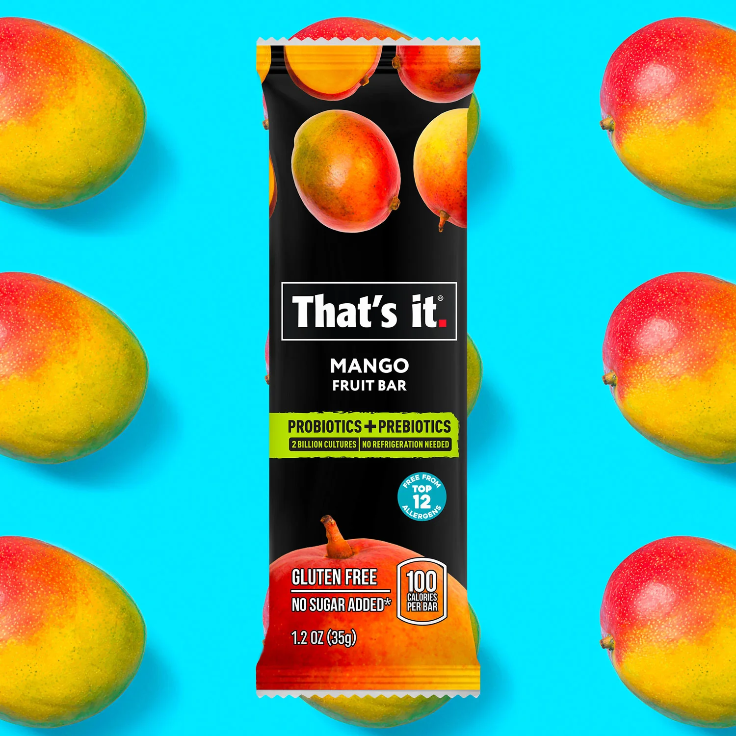 Probiotic Fruit Bar Variety Pack - Blueberry & Mango (12 Bars) - Image 7