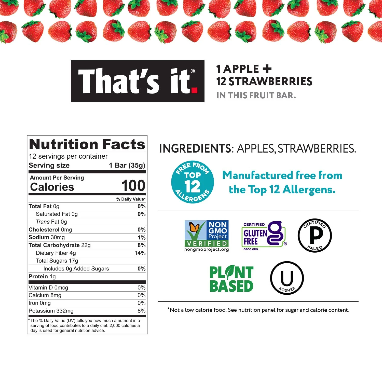 Apple + Strawberry Fruit Bars - Image 3