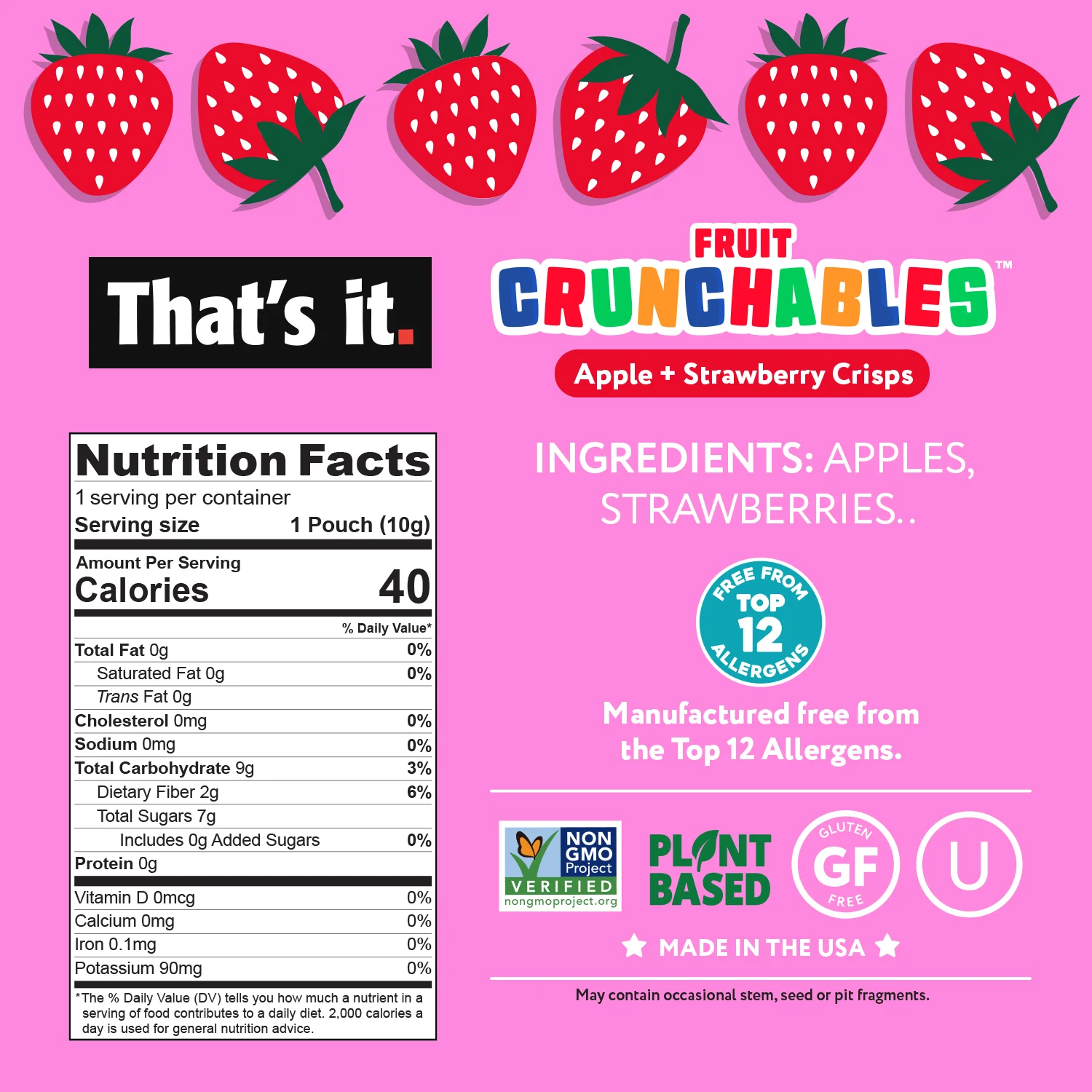 Strawberry Fruit Crunchables & Bar Bundle Box - Image 9